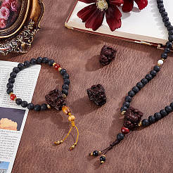 4Pcs Wood Beads&nbsp;WOOD-PH0003-90E