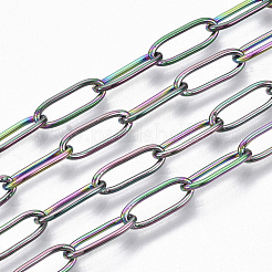 Ion Plating(IP) 304 Stainless Steel Paperclip Chains&nbsp;CHS-S006-JN957-3