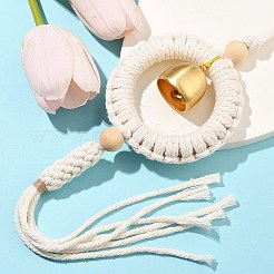 Handmade Cotton Cord Ring Hanging Ornaments&nbsp;HJEW-TA00307