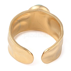Oval Natural Malachite Finger Rings&nbsp;RJEW-Z057-12G-03