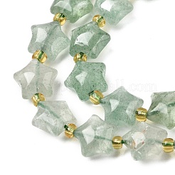 Natural Green Strawberry Quartz Beads Strands&nbsp;G-Z080-A32-10mm