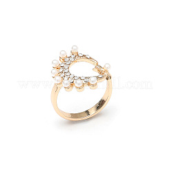 Elegant and Stylish Alloy Rhinestone Moon Star Cuff Rings&nbsp;YA4622