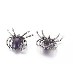 Natural Amethyst Brooch&nbsp;G-A176-C09-1
