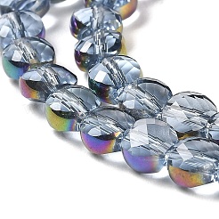 Electroplate Transparent Glass Beads Strands&nbsp;EGLA-Z001-02C