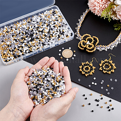 4000Pcs 5 Styles Glass Seed Beads&nbsp;SEED-PH0002-57
