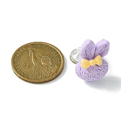 Bunny Resin Finger Ring&nbsp;RJEW-JR00638-01