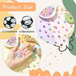 100Pcs Handmade Polymer Clay Beads&nbsp;CLAY-CJ0002-10