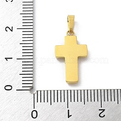 Ion Plating(IP) 304 Stainless Steel Micro Pave Cubic Zirconia Pendants&nbsp;STAS-Z107-08G-16