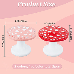 2Pcs 2 Colors Resin Earring Display Stands&nbsp;EDIS-CP0001-01