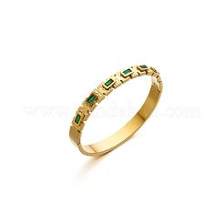 304 Stainless Steel Micro Pave Cubic Zirconia Bangles&nbsp;FS-WGAAFE2-01