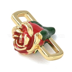 Brass Enamel Connector Charm&nbsp;KK-CBA4231-01B-G