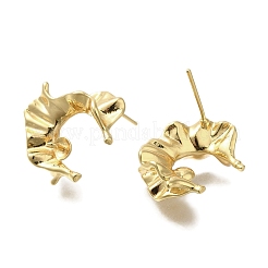 Brass Stud Earring Findings&nbsp;KK-K388-10G