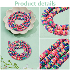 1 Strand Handmade Polymer Clay Beads Strand&nbsp;CLAY-PH0001-98