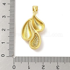 Rack Plating Brass Clear Cubic Zirconia Pendants&nbsp;KK-S380-19G