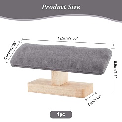 Bamboo Faux Suede T-Bar Bracelet Display Stands&nbsp;BDIS-WH0002-07A