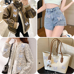 Resin Rhinestone Hotfix Rhinestone Iron on/Sew on Cloth Patches&nbsp;DIY-WH20063-030G