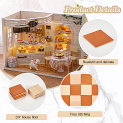 48Pcs Mini Wood Floor&nbsp;FIND-WH0420-154