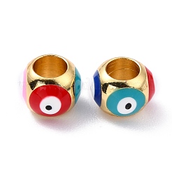 Real 18K Gold Plated Brass European Beads&nbsp;KK-A155-28G