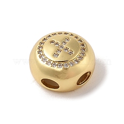 Rack Plating Brass & Cubic Zirconia Pendants&nbsp;KK-Z047-07G-X-RS