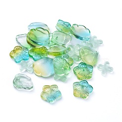 Electroplate Transparent Glass Beads&nbsp;EGLA-L027-D