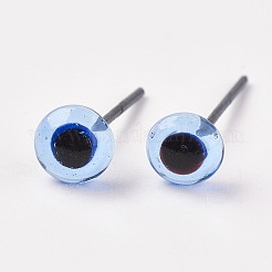 Craft Glass Doll Eyes&nbsp;LS-DIY-WH0020-B03-8mm