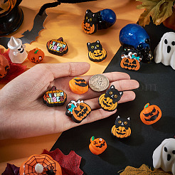 12Pcs 6 Styles Halloween Theme Silicone Focal Beads&nbsp;SIL-TA0003-26