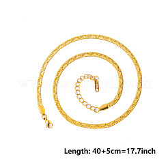 304 Stainless Steel Flat Snake Chain Necklaces&nbsp;WN2605-2