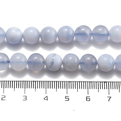 Natural Blue Lace Agate Beads Strands&nbsp;G-F222-30-8mm-02