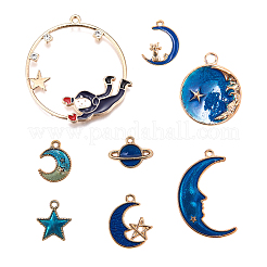 Alloy Enamel Pendants&nbsp;ENAM-CJ0001-15