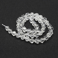 Natural Quartz Crystal Beads Strands&nbsp;G-F523-46-6mm