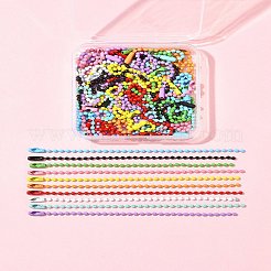 50Pcs 10 Colors Spray Painted Iron Ball Chains&nbsp;CH-FS0001-02