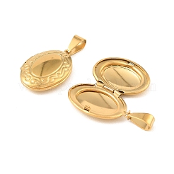 316 Stainless Steel Locket Pendants&nbsp;STAS-K321-05G