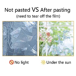 Waterproof PVC Colored Laser Stained Window Film Static Stickers&nbsp;DIY-WH0314-132