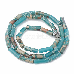 Chips Synthetic Aqua Terra Jasper Beads Strands&nbsp;X-G-S322-005A-1