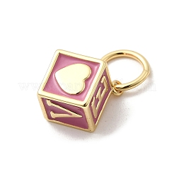 Brass Enamel Pendants&nbsp;KK-P338-43G-03