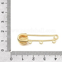 Saint Benedict Brass Safety Pins Brooch Findings&nbsp;KK-E802-41A-G