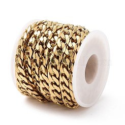 Ion Plating(IP) 304 Stainless Steel Cuban Link Chains&nbsp;CHS-L020-023G
