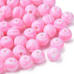 Opaque Striped Acrylic Beads&nbsp;MACR-S373-27A-05