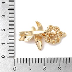 Brass Fold Over Clasps&nbsp;KK-A227-19G