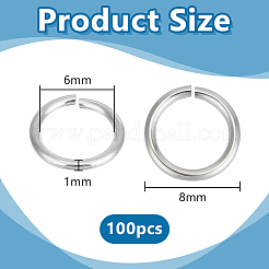 100Pcs Rack Plating Brass Open Jump Rings&nbsp;KK-PH0013-59B