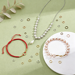 440Pcs 3 Colors Alloy Soldered Closed Jump Rings&nbsp;KK-PH0015-66