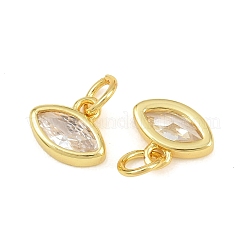 Brass Pave Cubic Zirconia Charms&nbsp;CU-CBA3D67-11G