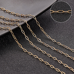 10M PVD Vacuum Plating 304 Stainless Steel Paperclip Chains&nbsp;CHS-BBC0001-07