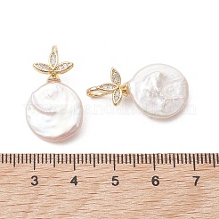 Natural Baroque Keshi Pearl Pendants&nbsp;PALLOY-JF05456