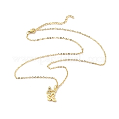 304 Stainless Steel Pendant Necklaces&nbsp;NJEW-U002-25G-03