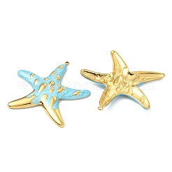 Ocean 304 Stainless Steel Enamel Pendants&nbsp;X-STAS-T076-08B-03G
