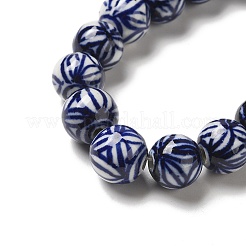 Hand Painted Blue and White Porcelain Beads&nbsp;PORC-C003-01