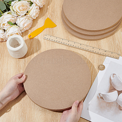 MDF Wood Round Boards&nbsp;TOOL-WH0059-076B