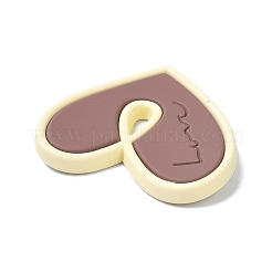 Heart Alloy Spray Painted Pendants&nbsp;LS-PALLOY-P243-01C