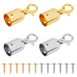 4Pcs 2 Colors Zinc Alloy Cord Ends&nbsp;FIND-FH0008-76